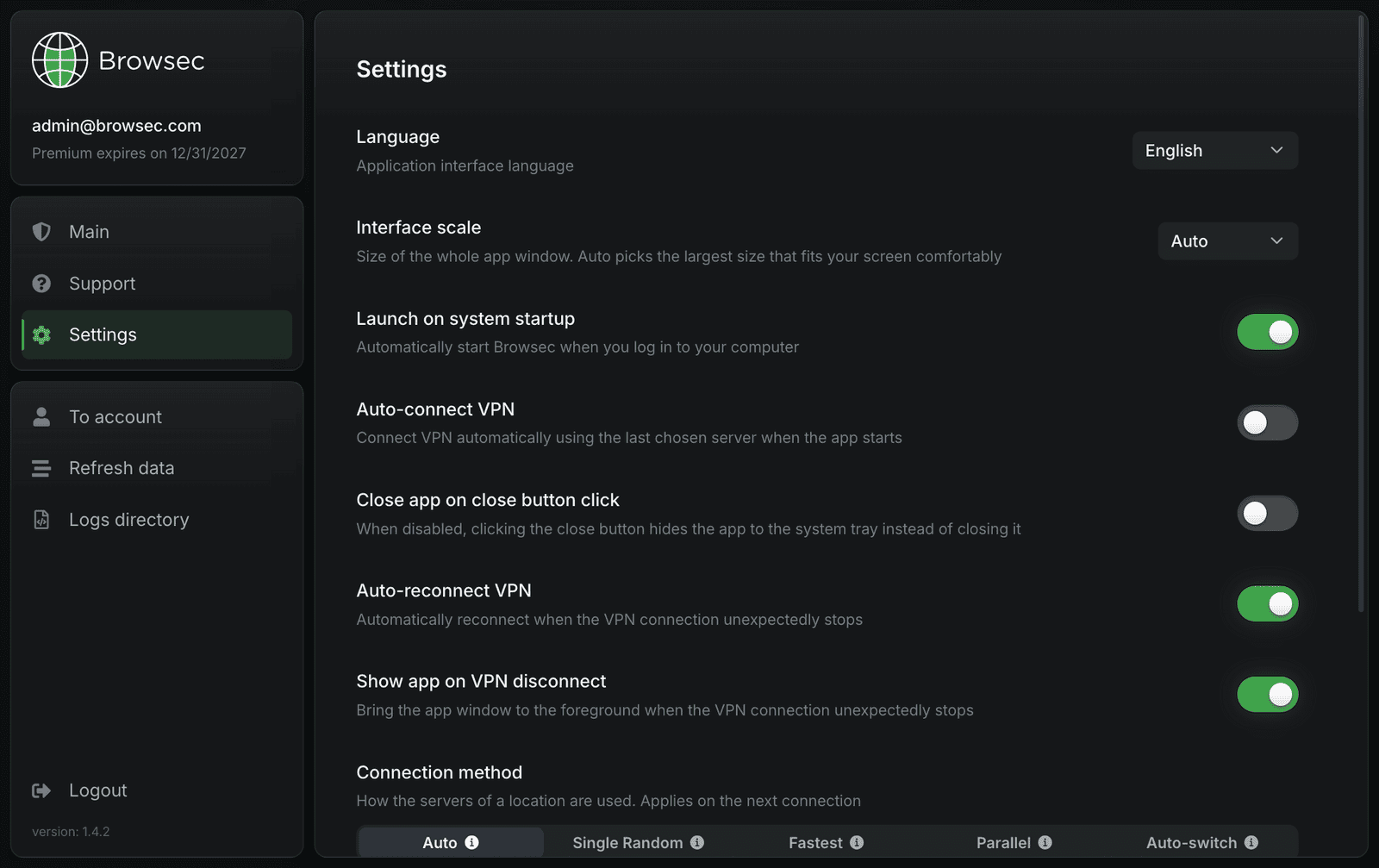 Browsec VPN para Linux: configuración